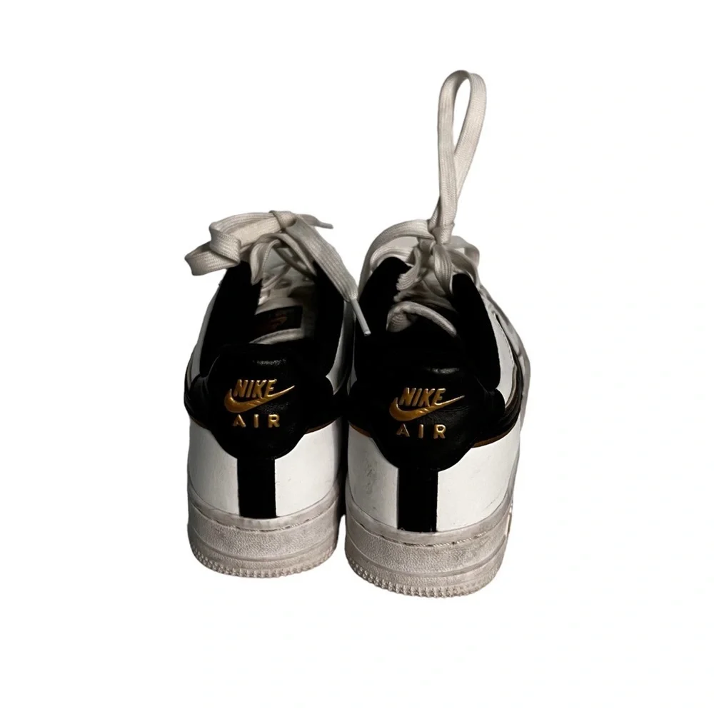 Air Force ones black gold sneaker shoes